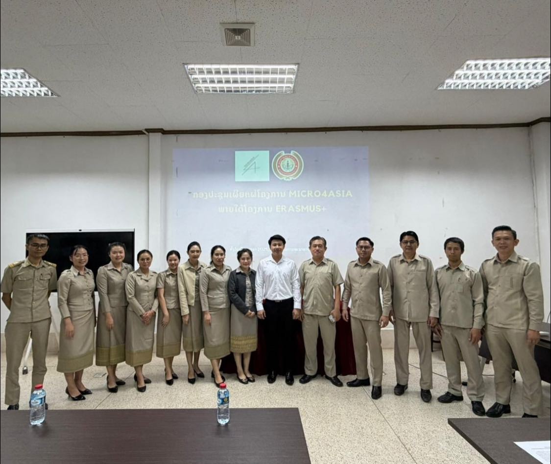 ກອງປະຊຸມເຜີຍແຜ່ໂຄງການ MICRO4ASIA (ພາຍໃຕ້ໂຄງການ ERASMUS+) ໃຫ້ແກ່ ພະນັກງານ, ຄູ-ອາຈານ ທົ່ວ ສທຄ